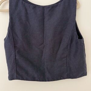 Aritzia cruiselinen wilfred cavalier top navy (M)